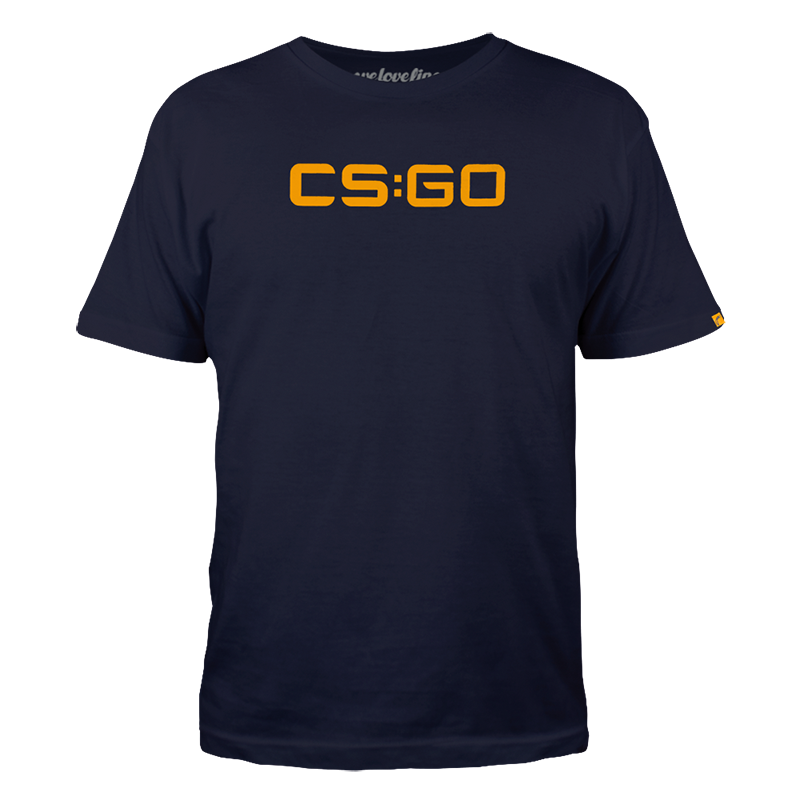 CS:GO T-Shirt CS:GO logo, orange - Valve Merchandise - CS