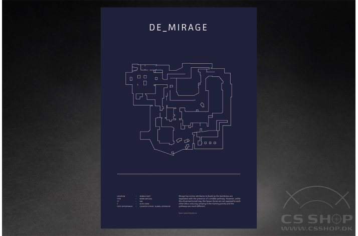 CS:GO plakat - Mirage - A2